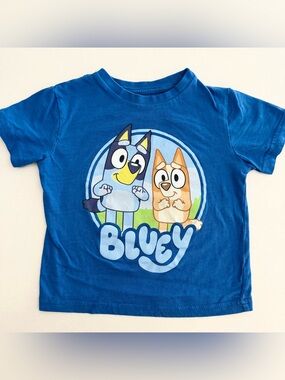 Bluey & Bingo Toddler Blue Graphic T-Shirt| Size 4T